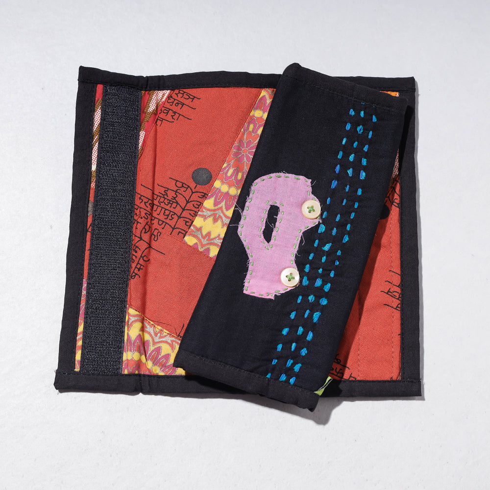 Black - Handmade Fridge Handle/Seat Belt Cover by Jugaad (Set of 2)