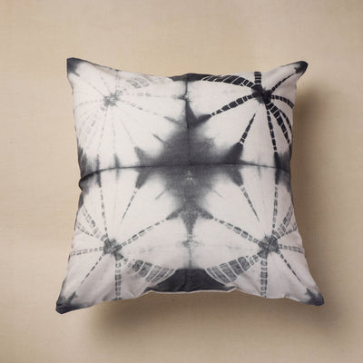 Beige - Tie & Dye Cotton Shibori Cushion Cover