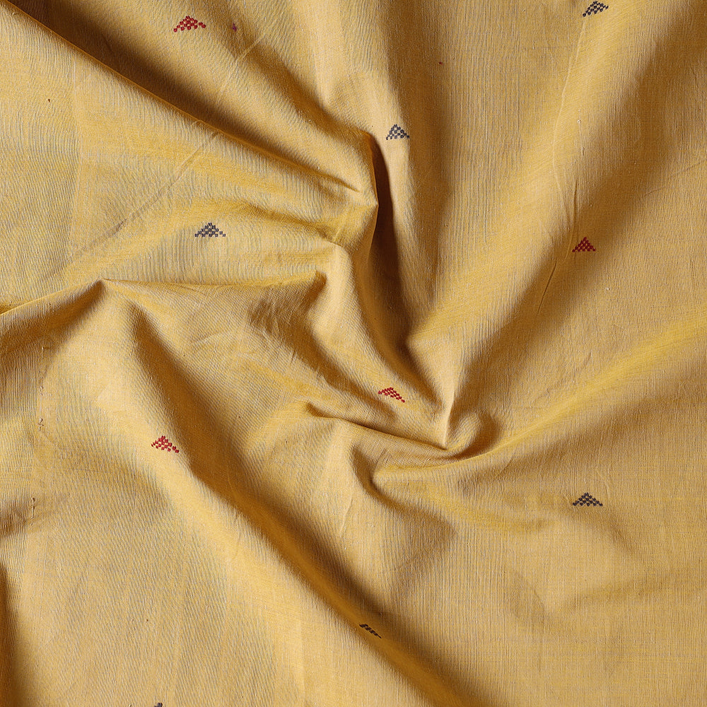 Beige - Godavari Jamdani Pure Handloom Cotton Precut Fabric (2 meter)