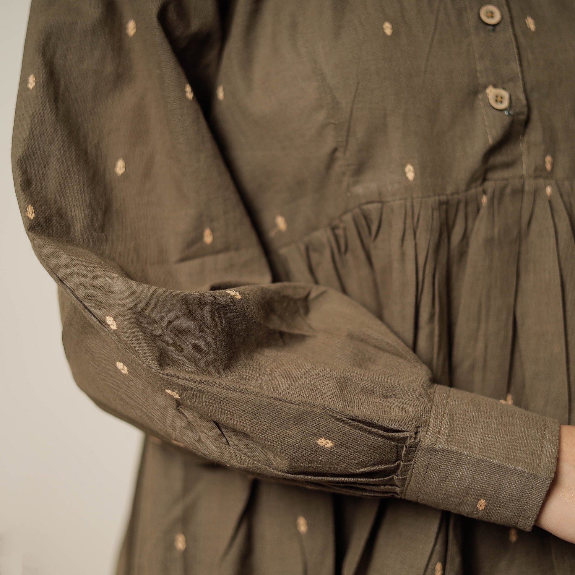 Brown - Jacquard Cotton Co-Ord Set 11