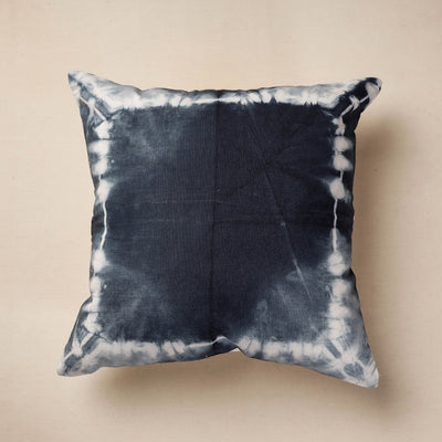 Black - Tie & Dye Cotton Shibori Cushion Cover
