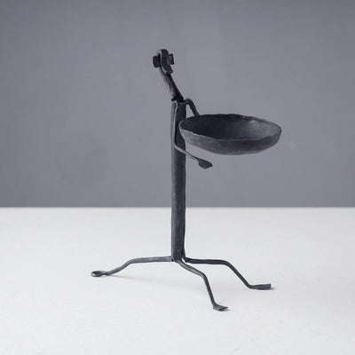 Bastar Tribal Wrought Iron Monkey Candle Stand (4 x 3 in)