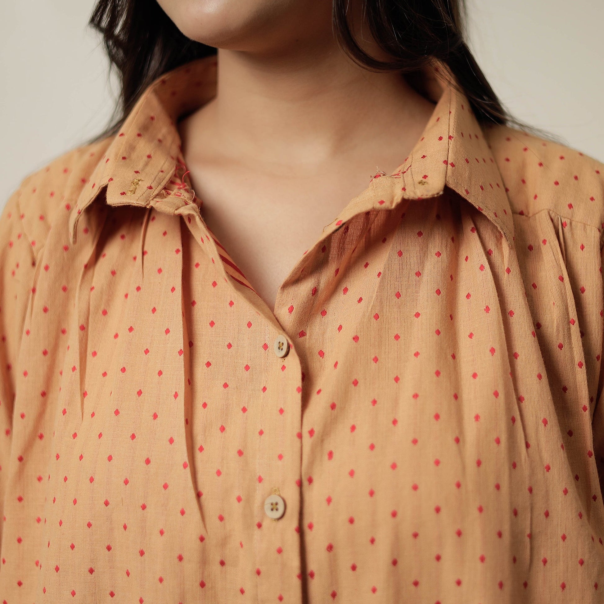 Brown - Jacquard Cotton Co-Ord Set 03