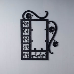 Bastar Tribal Wrought Iron Photo Frame (21 x 18 in)
