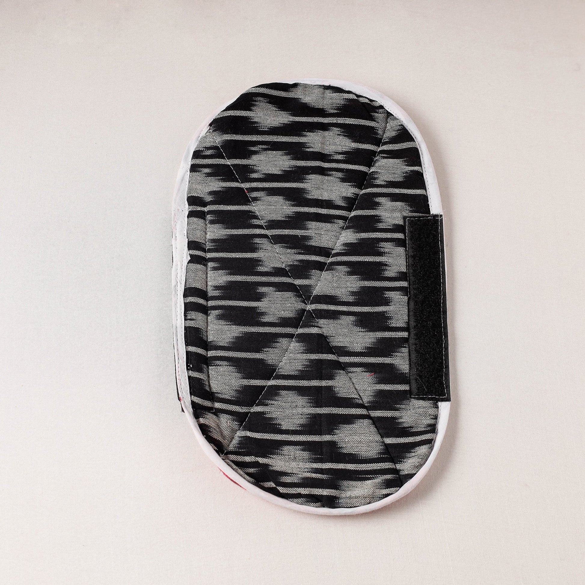 Black - Pochampally Ikat Handmade Fridge Handle Cover