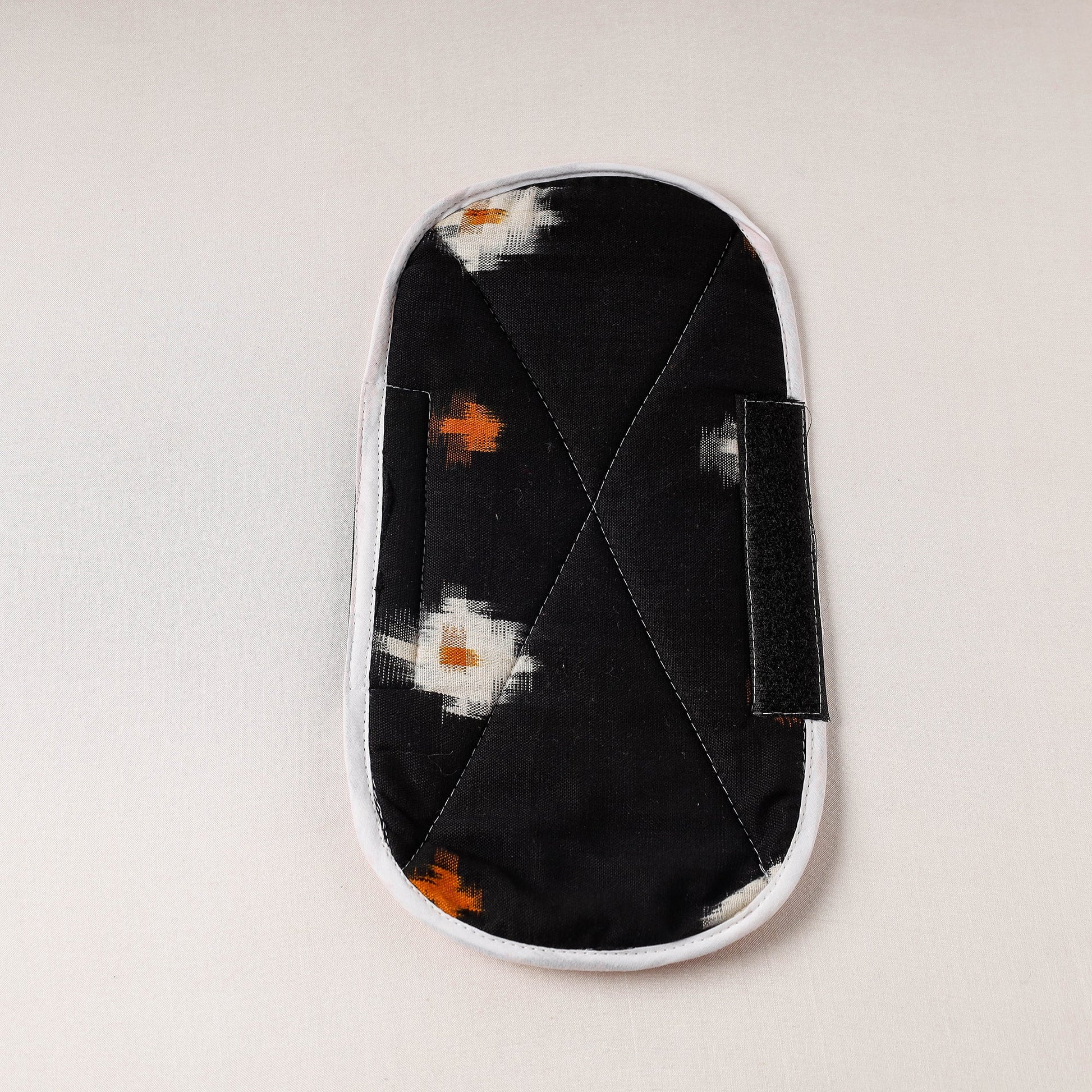 Black - Pochampally Ikat Handmade Fridge Handle Cover