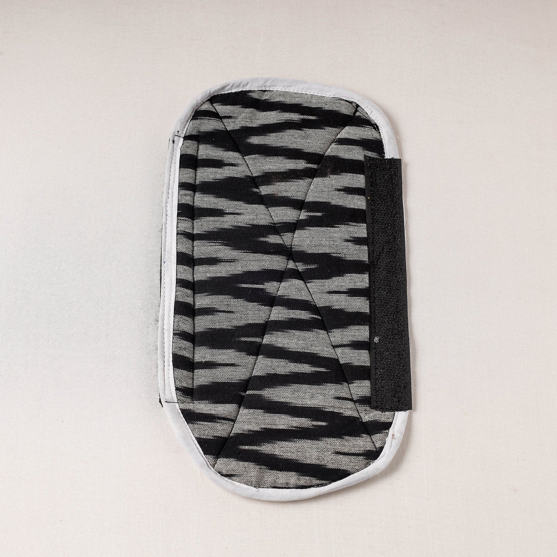 Black - Pochampally Ikat Handmade Fridge Handle Cover