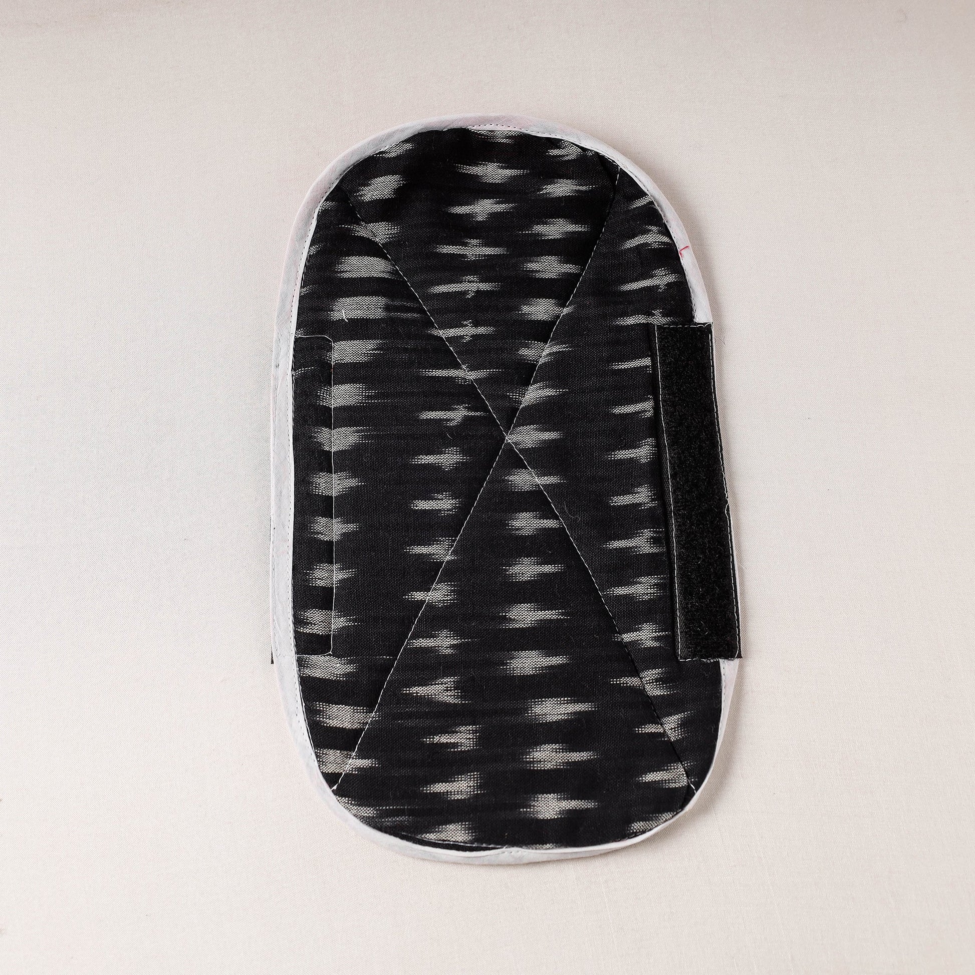Black - Pochampally Ikat Handmade Fridge Handle Cover