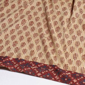 Brown - Rangoli Akola Block Printed Cotton Blouse Piece