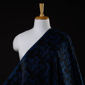 Blue - Bindaas Cotton Hand Block Print Fabric
