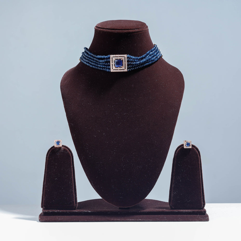 Antique Finish Beadwork Necklace Set