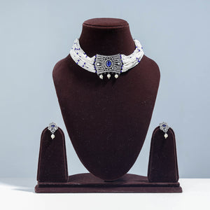 Antique Finish Beadwork Necklace Set