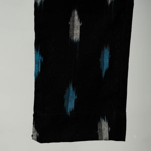 Black - Pochampally Ikat Cotton Tapered Pant for Women