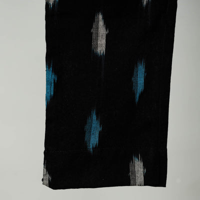 Black - Pochampally Ikat Cotton Tapered Pant for Women