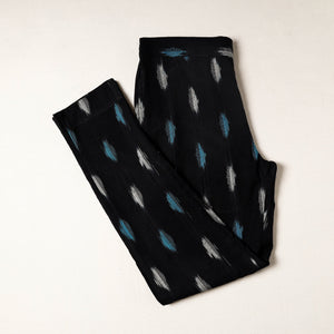 Black - Pochampally Ikat Cotton Tapered Pant for Women
