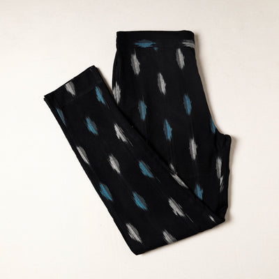 Black - Pochampally Ikat Cotton Tapered Pant for Women