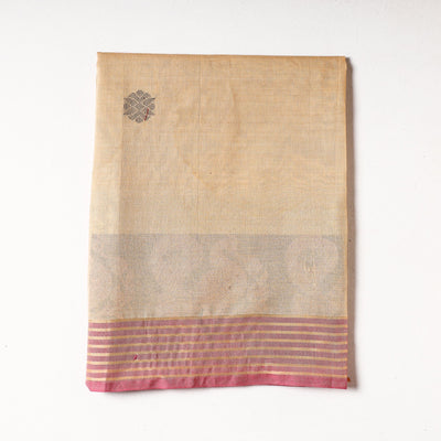 Beige - Kanchipuram Cotton Precut Fabric (1.45 Meter)