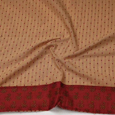 Beige - Jacquard Cotton Blouse Piece