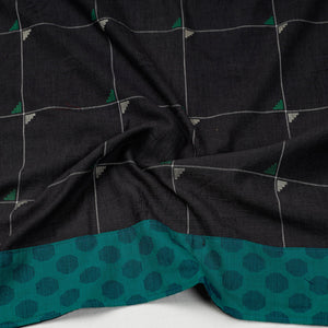Black - Jacquard Cotton Blouse Piece