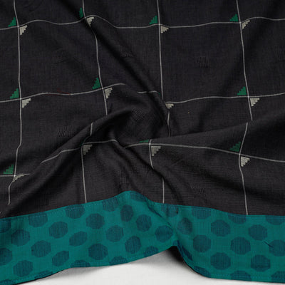 Black - Jacquard Cotton Blouse Piece