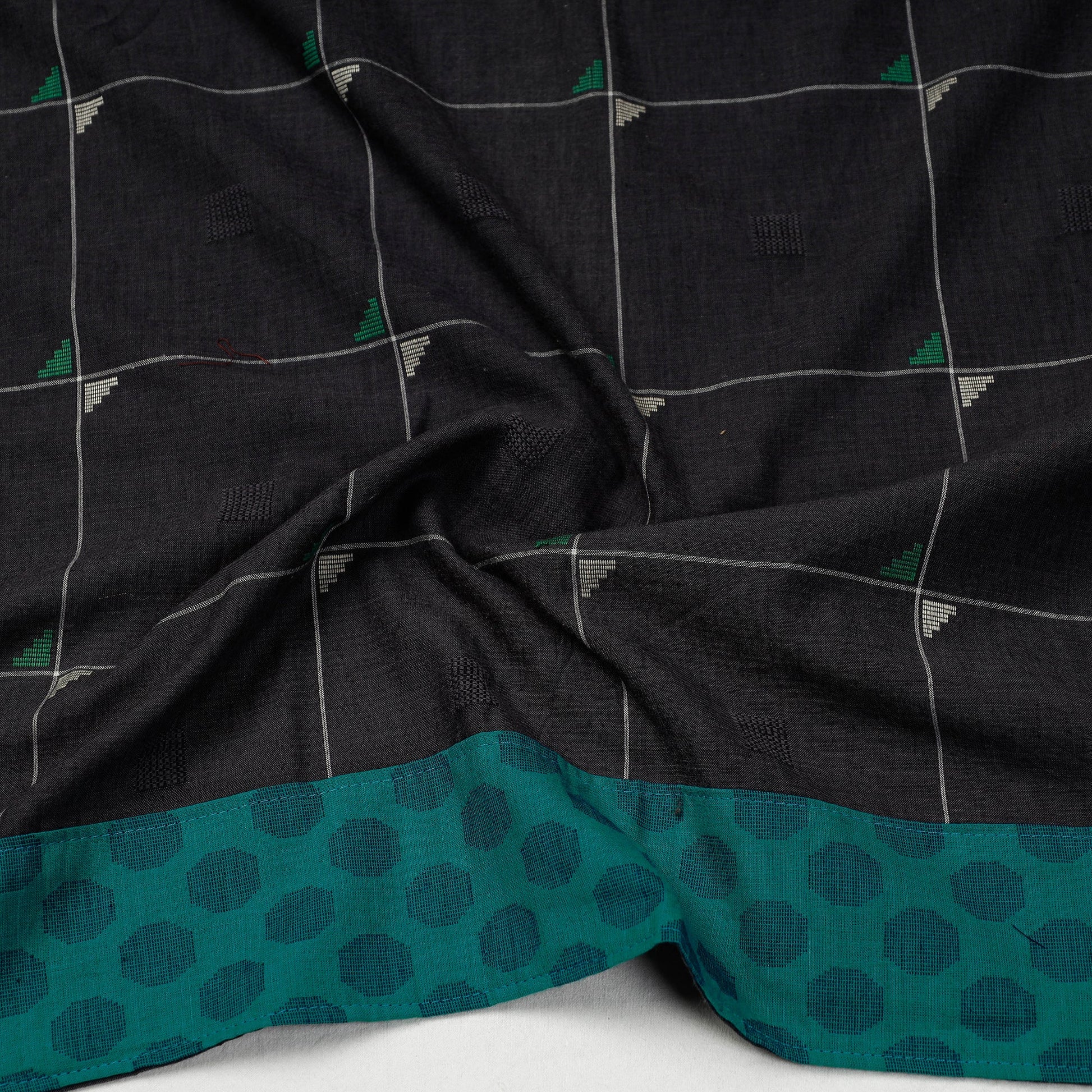 Black - Jacquard Cotton Blouse Piece