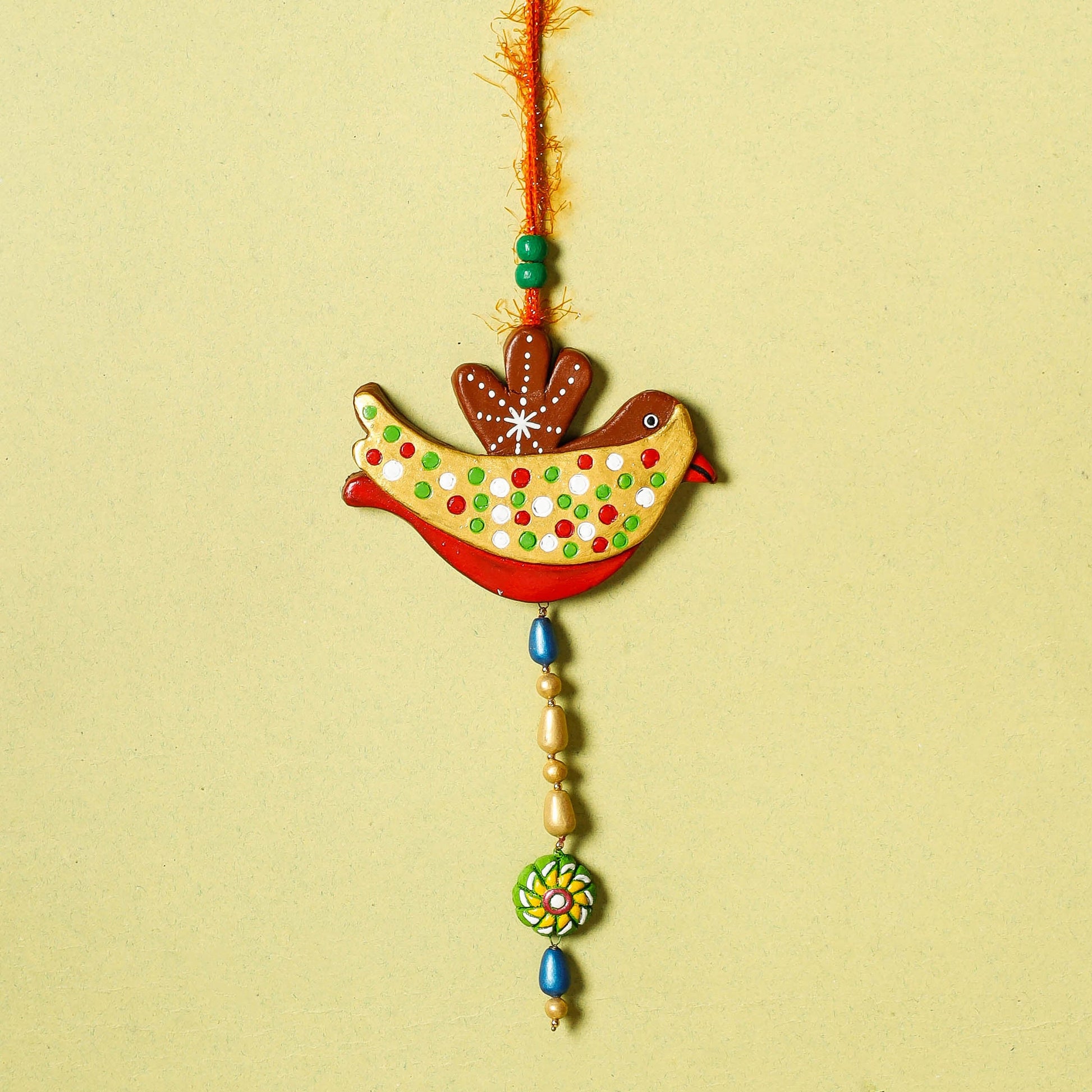 Bird - Bishnupur Handpainted Terracotta Wall Hanging