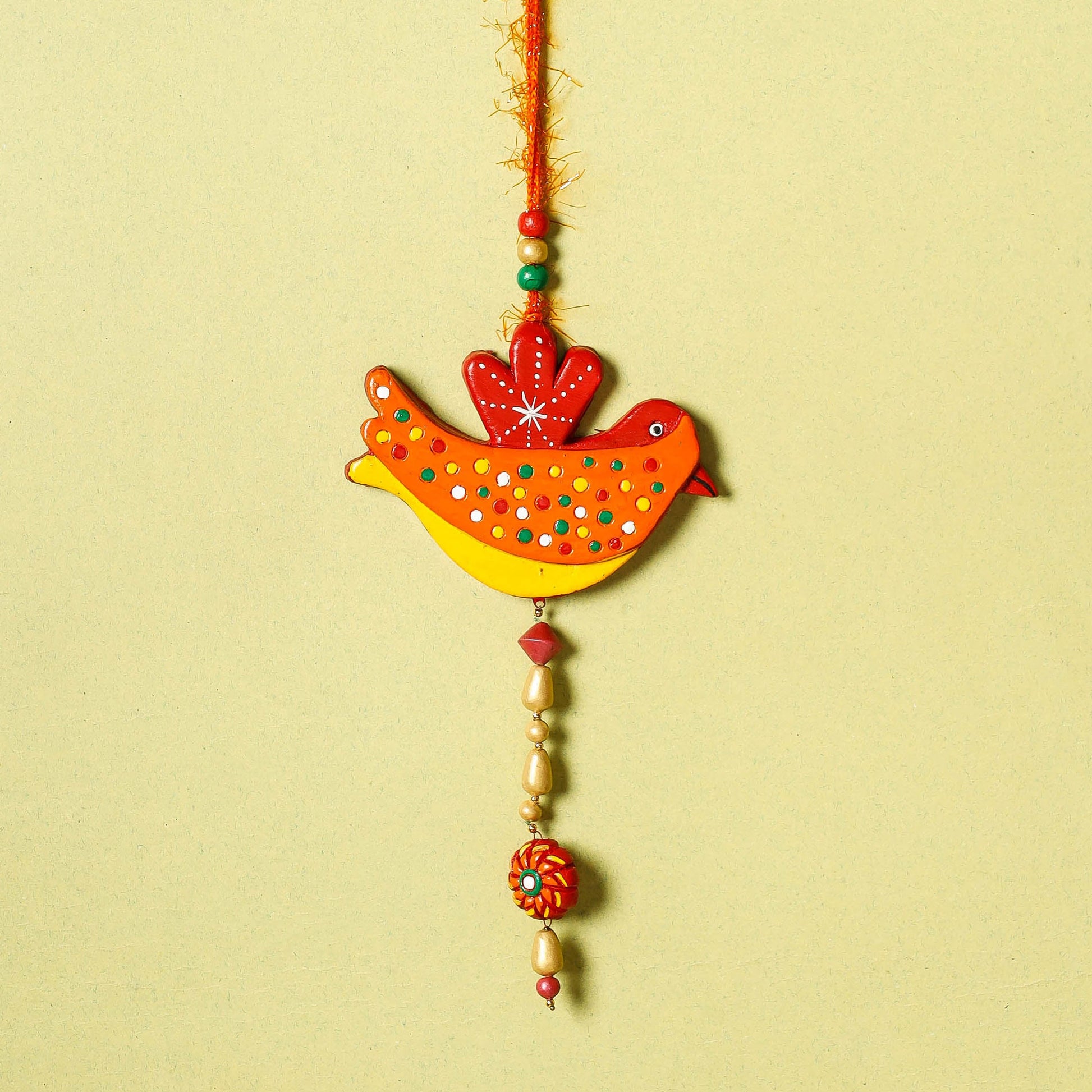 Bird - Bishnupur Handpainted Terracotta Wall Hanging