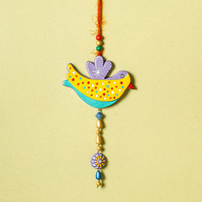 Bird - Bishnupur Handpainted Terracotta Wall Hanging