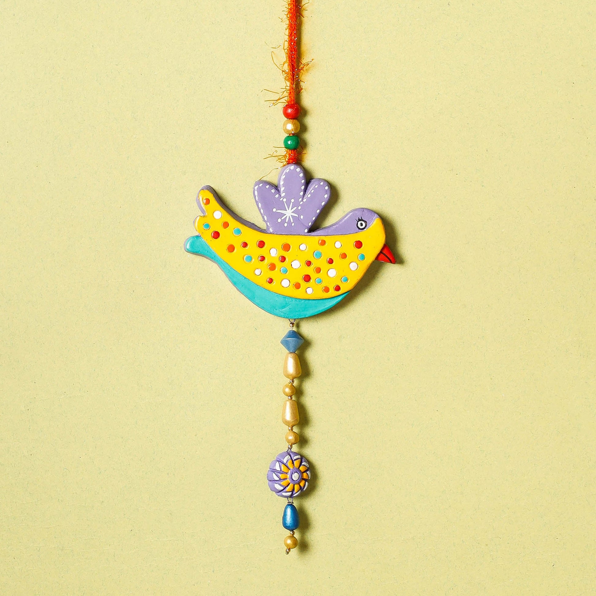 Bird - Bishnupur Handpainted Terracotta Wall Hanging