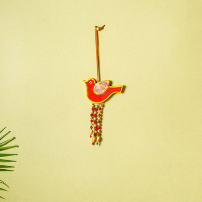 Bird - Bishnupur Handpainted Terracotta Wall Hanging