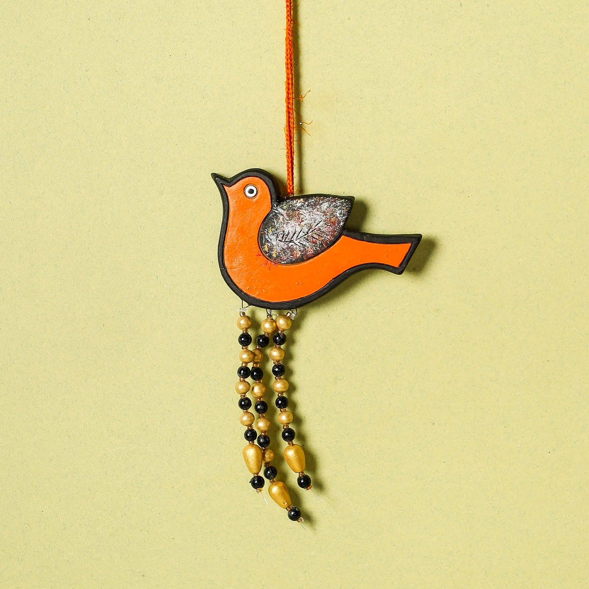 Bird - Bishnupur Handpainted Terracotta Wall Hanging