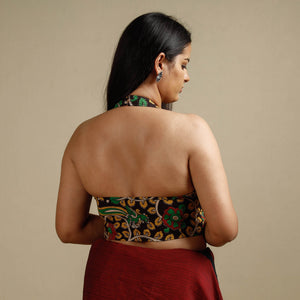 Black - Kalamkari Printed Cotton Stitched Blouse