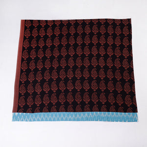 Black - Rangoli Bagh Block Printing Cotton Blouse Piece