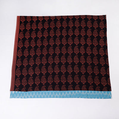 Black - Rangoli Bagh Block Printing Cotton Blouse Piece