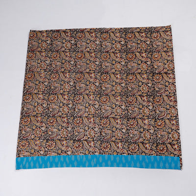 Black - Rangoli Kalamkari Block Printed Cotton Blouse Piece