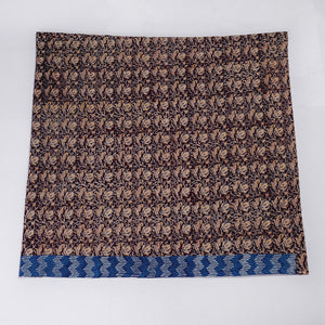 Black - Rangoli Kalamkari Block Printed Cotton Blouse Piece