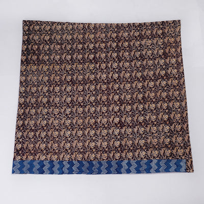 Black - Rangoli Kalamkari Block Printed Cotton Blouse Piece