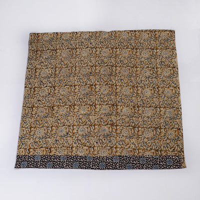 Brown - Rangoli Kalamkari Block Printed Cotton Blouse Piece