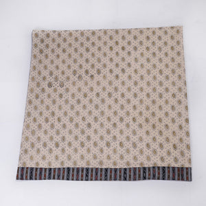 Beige - Rangoli Kalamkari Block Printed Cotton Blouse Piece