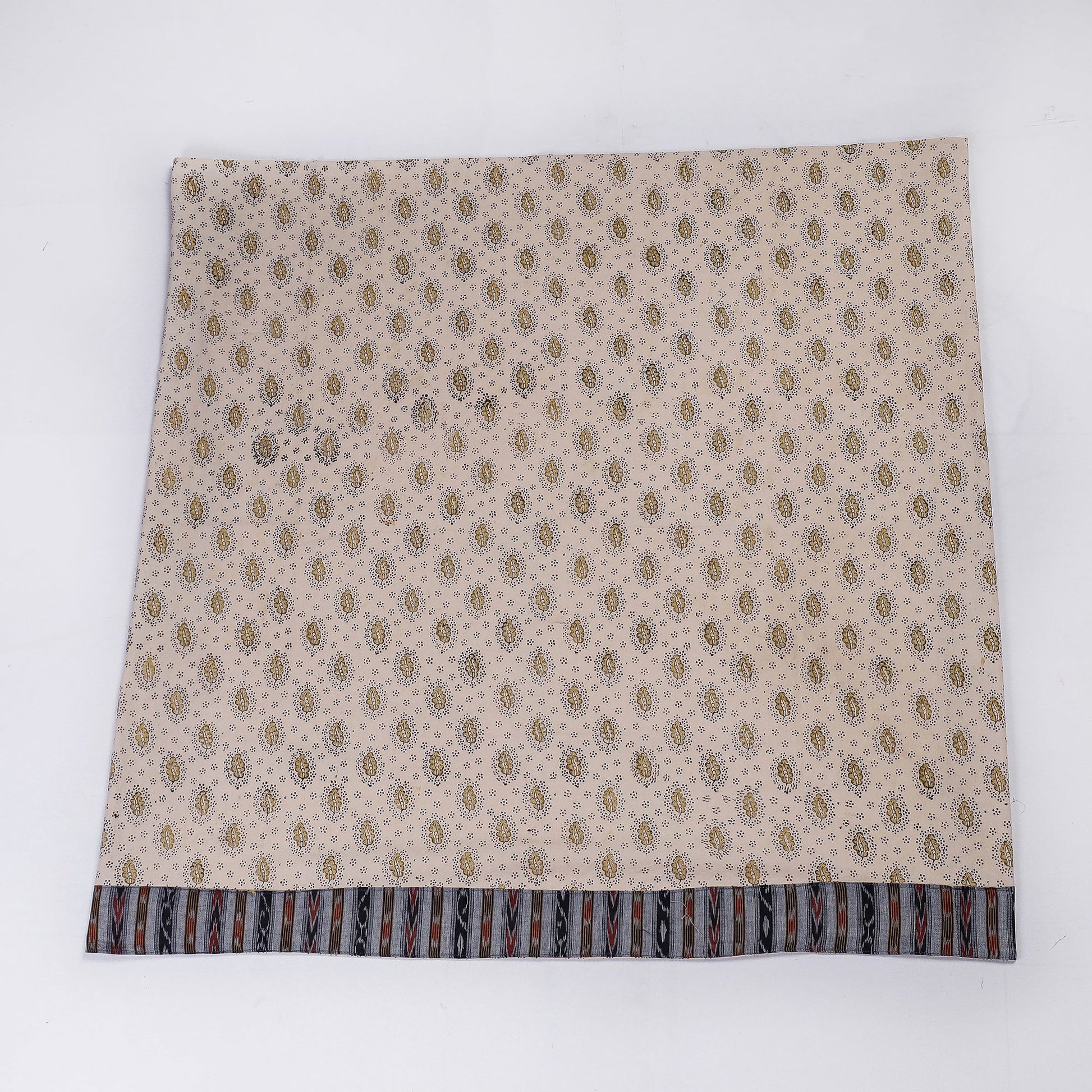 Beige - Rangoli Kalamkari Block Printed Cotton Blouse Piece