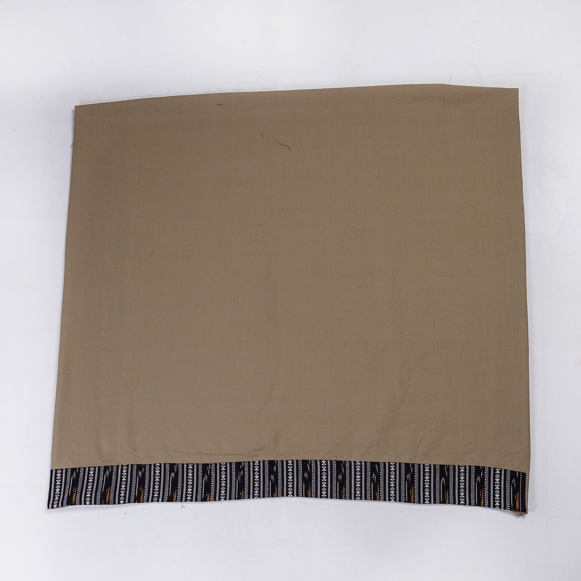 Brown - Jhiri Handloom Cotton Blouse Piece 87