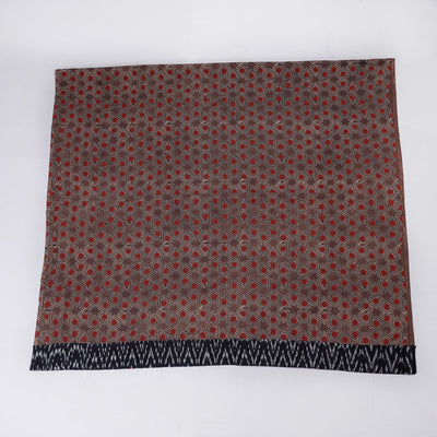 Brown - Rangoli Ajrakh Block Printing Cotton Blouse Piece