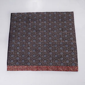 Black - Rangoli Ajrakh Block Printing Cotton Blouse Piece