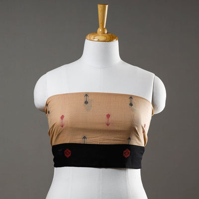 Beige - Jacquard Cotton Blouse Piece