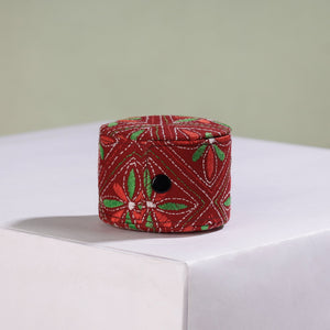 Bengal Kantha Work Handcrafted Bangle Box (Small)