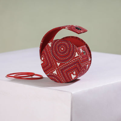 Bengal Kantha Work Handcrafted Bangle Box (Small)