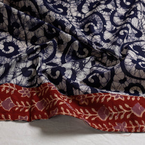 Blue - Hand Batik Printed Cotton Blouse Piece