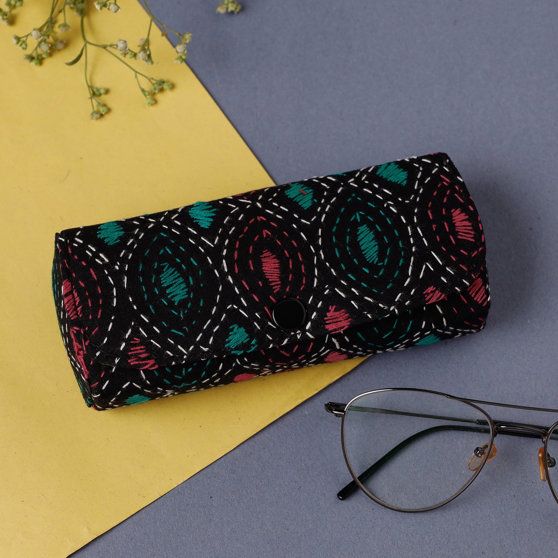 Bengal Kantha Work Handcrafted Spectacles Case