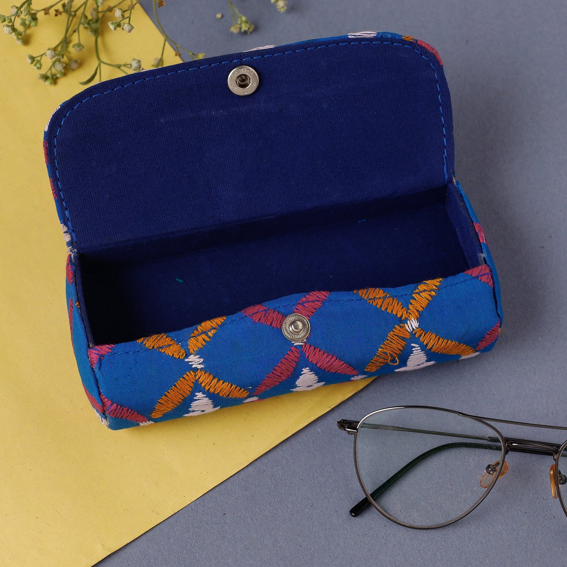 Bengal Kantha Work Handcrafted Spectacles Case