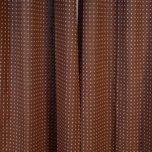 Brown - Jacquard Weave Cotton Door Curtain (7 x 3 Feet) (single piece)